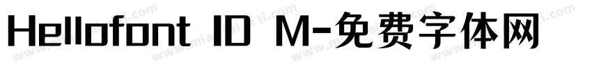 Hellofont ID M字体转换